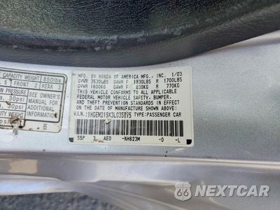 Zdjęcie 12 z 12 samochodu: 2003 HONDA CIVIC EX VIN:1HGEM219X3L035815 - miniatura