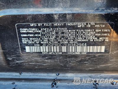 Zdjęcie 13 z 13 samochodu: 2014 SUBARU XV CROSSTREK 2.0 LIMITED VIN:JF2GPAGC7EH342944 - miniatura
