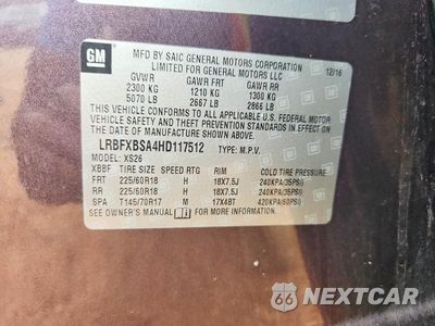 Zdjęcie 13 z 13 samochodu: 2017 BUICK ENVISION ESSENCE VIN:LRBFXBSA4HD117512 - miniatura