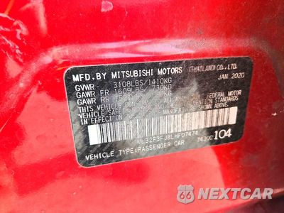 Zdjęcie 13 z 13 samochodu: 2020 MITSUBISHI MIRAGE G4 ES VIN:ML32F3FJ8LHF07474 - miniatura