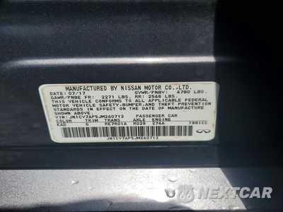 Zdjęcie 12 z 12 samochodu: 2018 INFINITI Q50 2.0T PURE VIN:JN1CV7AP5JM240712 - miniatura