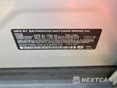 Zdjęcie 13 z 13 samochodu: 2018 BMW X3 XDRIVE30I VIN:5UXTR9C59JLD60576 - miniatura