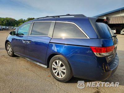 Drugie zdjęcie samochodu z przodu: 2016 HONDA ODYSSEY EXL VIN:5FNRL5H66GB001623 - miniatura