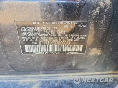 Zdjęcie 12 z 12 samochodu: 2019 SUBARU WRX LIMITED VIN:JF1VA1J65K9806013 - miniatura