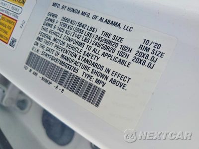Zdjęcie 12 z 12 samochodu: 2021 HONDA PILOT TOURING VIN:5FNYF6H97MB033785 - miniatura