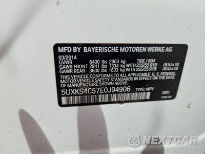 Zdjęcie 12 z 12 samochodu: 2014 BMW X5 XDRIVE35D VIN:5UXKS4C57E0J94906 - miniatura
