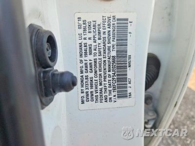 Zdjęcie 12 z 12 samochodu: 2018 HONDA CIVIC LX VIN:19XFC2F54JE025668 - miniatura