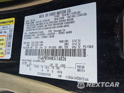 Zdjęcie 12 z 12 samochodu: 2019 FORD MUSTANG VIN:1FA6P8TH4K5116836 - miniatura