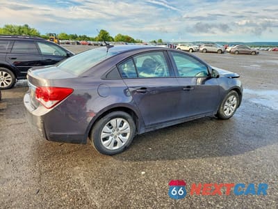 Trzecie zdjęcie samochodu z tyłu: 2014 CHEVROLET CRUZE LS VIN:1G1PA5SH5E7187528 - miniatura