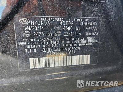 Zdjęcie 12 z 12 samochodu: 2014 HYUNDAI SONATA HYBRID VIN:KMHEC4A43EA108079 - miniatura
