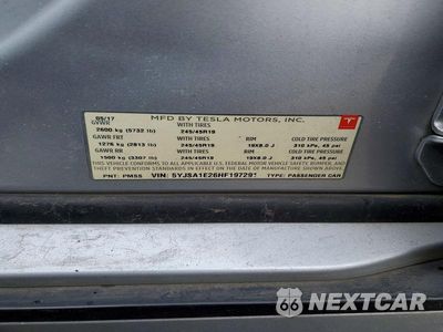 Zdjęcie 12 z 12 samochodu: 2017 TESLA MODEL S VIN:5YJSA1E26HF197291 - miniatura