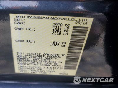 Zdjęcie 12 z 12 samochodu: 2015 NISSAN ALTIMA 2.5 S VIN:1N4AL3APXFC115078 - miniatura