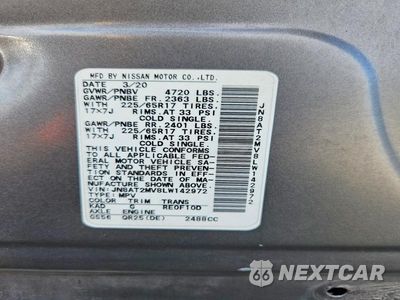 Zdjęcie 14 z 14 samochodu: 2020 NISSAN ROGUE SV VIN:JN8AT2MV8LW142972 - miniatura