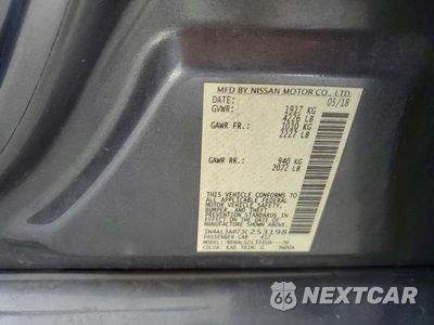 Zdjęcie 12 z 12 samochodu: 2018 NISSAN ALTIMA 2.5 S VIN:1N4AL3AP7JC253198 - miniatura