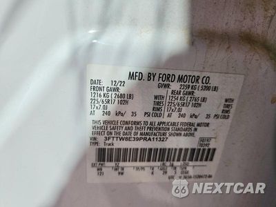 Zdjęcie 12 z 12 samochodu: 2023 FORD MAVERICK XL VIN:3FTTW8E39PRA11327 - miniatura