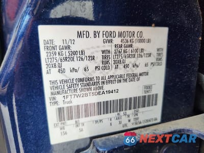 Zdjęcie 12 z 12 samochodu: 2013 FORD F250 SUPER DUTY VIN:1FT7W2BT5DEA19412 - miniatura