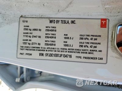 Zdjęcie 13 z 13 samochodu: 2018 TESLA MODEL 3 VIN:5YJ3E1EB7JF134716 - miniatura