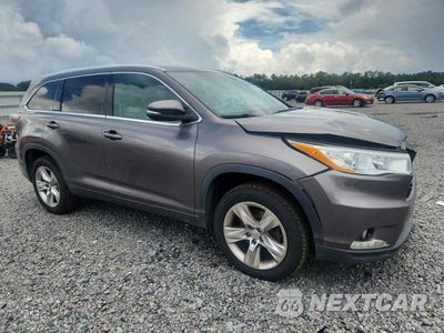 Czwarte zdjęcie samochodu z boku: 2014 TOYOTA HIGHLANDER LIMITED VIN:5TDYKRFH9ES012442 - miniatura