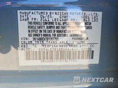 Zdjęcie 12 z 12 samochodu: 2025 NISSAN SENTRA SV VIN:3N1AB8CV7SY367753 - miniatura