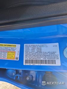 Zdjęcie 12 z 12 samochodu: 2025 HONDA CIVIC SPORT VIN:19XFL2H87SE037578 - miniatura