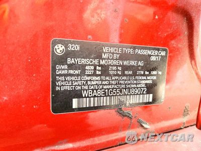 Zdjęcie 12 z 12 samochodu: 2018 BMW 320 I VIN:WBA8E1G55JNU89072 - miniatura