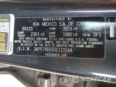 Zdjęcie 12 z 12 samochodu: 2025 KIA K4 LXS VIN:3KPFT4DE6SE121544 - miniatura