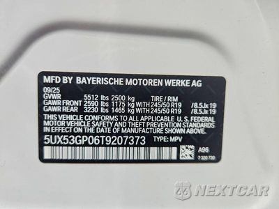 Zdjęcie 12 z 12 samochodu: 2026 BMW X3 30 XDRIVE VIN:5UX53GP06T9207373 - miniatura