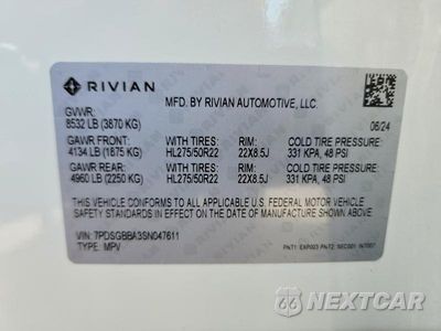 Zdjęcie 14 z 14 samochodu: 2025 RIVIAN R1S ADVENTURE VIN:7PDSGBBA3SN047611 - miniatura
