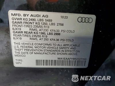Zdjęcie 13 z 13 samochodu: 2024 AUDI Q5 PREMIUM PLUS 45 VIN:WA1EAAFY8R2027769 - miniatura
