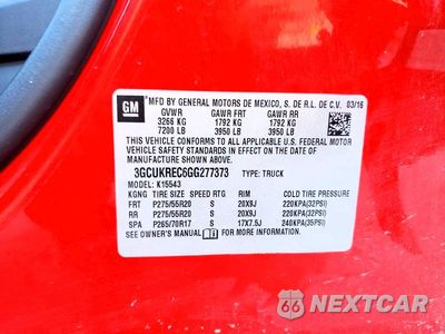Zdjęcie 12 z 12 samochodu: 2016 CHEVROLET SILVERADO K1500 LT VIN:3GCUKREC6GG277373 - miniatura