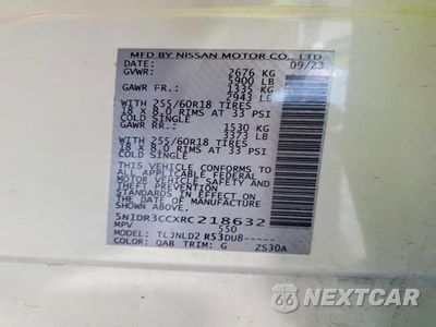 Zdjęcie 14 z 14 samochodu: 2024 NISSAN PATHFINDER SL VIN:5N1DR3CCXRC218632 - miniatura