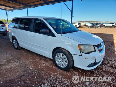 Czwarte zdjęcie samochodu z boku: 2014 DODGE GRAND CARAVAN SE VIN:2C4RDGBGXER407660 - miniatura