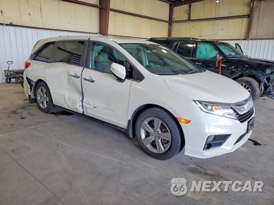 Czwarte zdjęcie samochodu z boku: 2019 HONDA ODYSSEY EXL VIN:5FNRL6H77KB009088 - miniatura