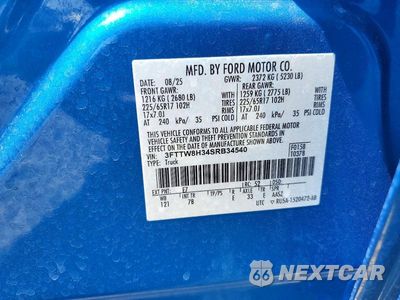Zdjęcie 12 z 12 samochodu: 2025 FORD MAVERICK XLT VIN:3FTTW8H34SRB34540 - miniatura