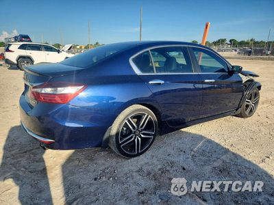 Trzecie zdjęcie samochodu z tyłu: 2017 HONDA ACCORD SPORT VIN:1HGCR2F59HA009305 - miniatura