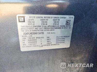 Zdjęcie 12 z 12 samochodu: 2017 GMC TERRAIN SLE VIN:2GKFLNE35H6134785 - miniatura