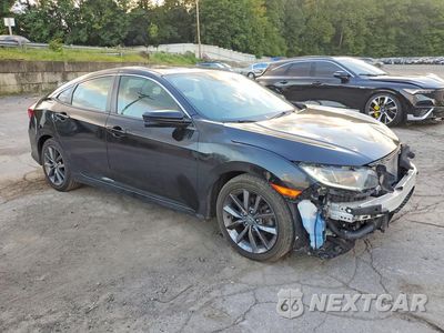 Czwarte zdjęcie samochodu z boku: 2019 HONDA CIVIC EX VIN:2HGFC1F38KH651384 - miniatura