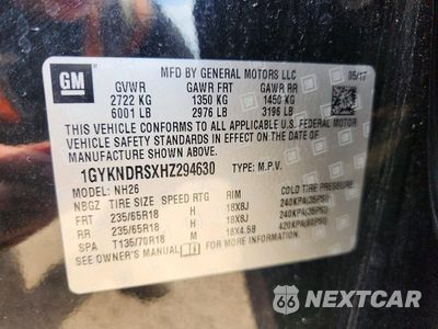 Zdjęcie 12 z 12 samochodu: 2017 CADILLAC XT5 LUXURY VIN:1GYKNDRSXHZ294630 - miniatura