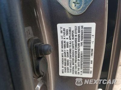 Zdjęcie 12 z 12 samochodu: 2012 HONDA CIVIC LX VIN:19XFB2F52CE087611 - miniatura