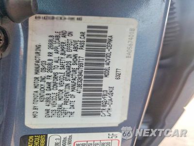 Zdjęcie 12 z 12 samochodu: 2004 TOYOTA CAMRY LE VIN:4T1BE32K94U799717 - miniatura