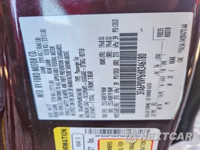 Zdjęcie 12 z 12 samochodu: 2017 FORD FUSION SPORT VIN:3FA6P0VP6HR346180 - miniatura