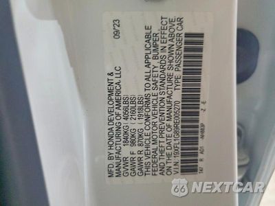 Zdjęcie 12 z 12 samochodu: 2024 HONDA CIVIC SPORT TOURING VIN:19XFL1G89RE005270 - miniatura