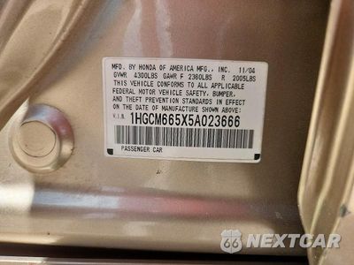 Zdjęcie 12 z 12 samochodu: 2005 HONDA ACCORD EX VIN:1HGCM665X5A023666 - miniatura
