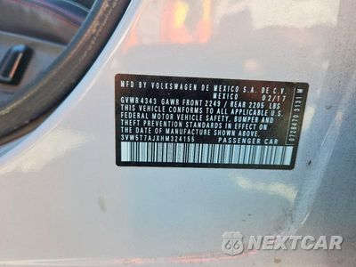 Zdjęcie 13 z 13 samochodu: 2017 VOLKSWAGEN JETTA GLI VIN:3VW5T7AJXHM324155 - miniatura