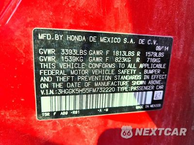 Zdjęcie 13 z 13 samochodu: 2015 HONDA FIT LX VIN:3HGGK5H55FM732220 - miniatura