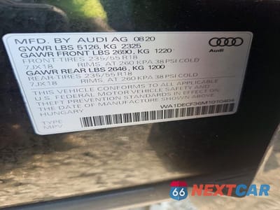 Zdjęcie 13 z 13 samochodu: 2021 AUDI Q3 PREMIUM S LINE 45 VIN:WA1DECF36M1010404 - miniatura