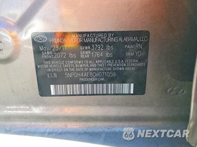 Zdjęcie 12 z 12 samochodu: 2012 HYUNDAI ELANTRA GLS VIN:5NPDH4AE8CH071059 - miniatura