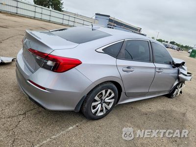 Trzecie zdjęcie samochodu z tyłu: 2022 HONDA CIVIC LX VIN:2HGFE2F24NH518214 - miniatura