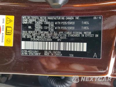 Zdjęcie 13 z 13 samochodu: 2016 LEXUS RX 350 BASE VIN:2T2BZMCA2GC038884 - miniatura