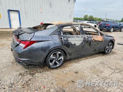 Trzecie zdjęcie samochodu z tyłu: 2021 HYUNDAI ELANTRA SEL VIN:5NPLN4AG4MH026045 - miniatura